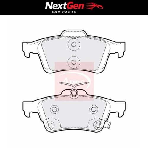 Rear brake pads apec for - brake, ford