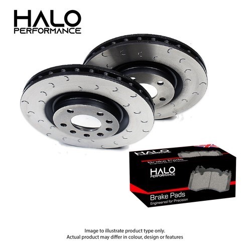 Rear grooved brake - grooved, and